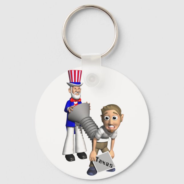 Tax Day Tradition Keychain (Front)