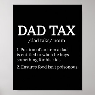 Tax Definition Apparel Best Dad Definition Poster