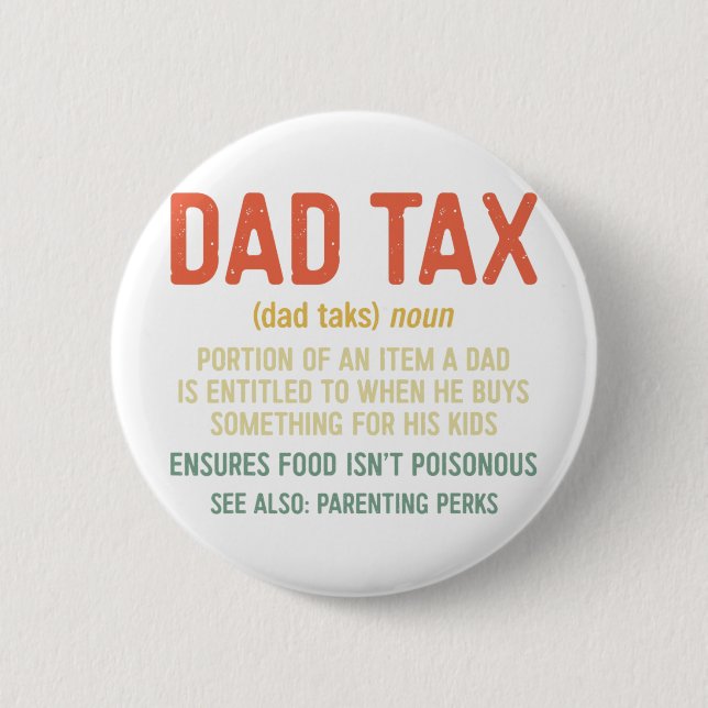 Tax Definition Father's Day Shirt 2  Button (Front)