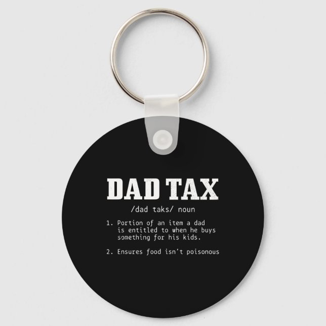 Tax Definition Funny Father's Day 2  Keychain (Front)