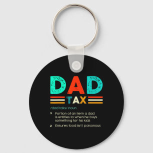 Tax Definition Funny Father's Day Sarcastic Accoun Keychain