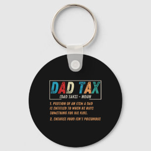 Tax Definition Men Funny Father's Day 1 Keychain