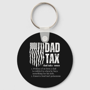 Tax Definition Men Funny Father's Day Keychain