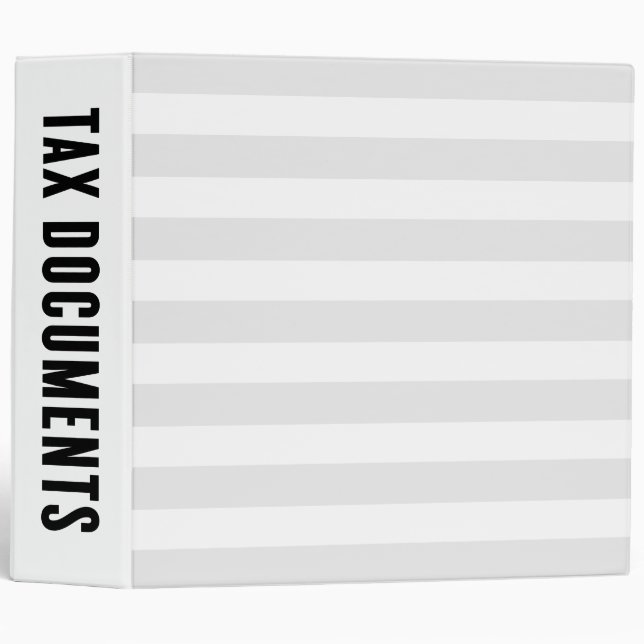 Tax Documents | Home Organization Binder (Front/Spine)
