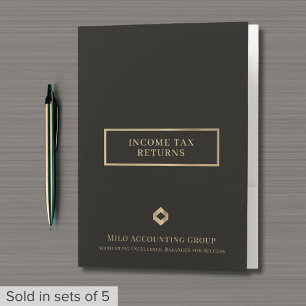 Tax Folders for Accountants and CPAs with Logo