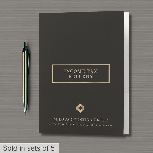 Tax Folders for Accountants and CPAs with Logo