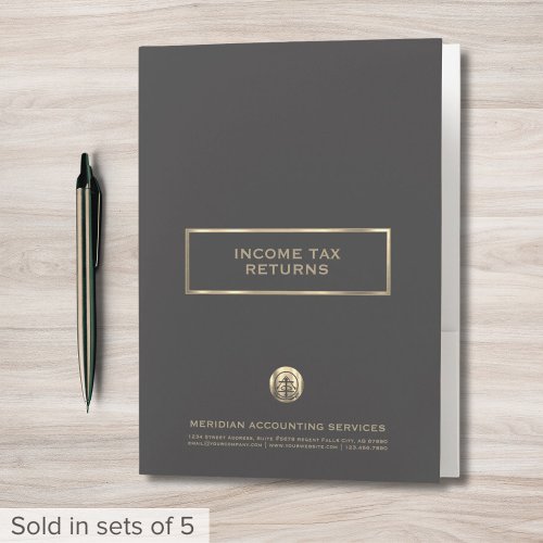 Tax Folders with Pockets for Accountants and CPAs