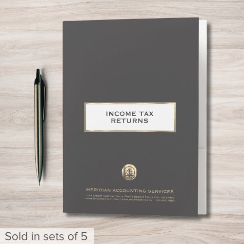 Tax Folders with Pockets for Accountants and CPAs