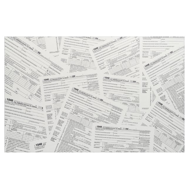 Tax forms 1040 fabric (Yard)