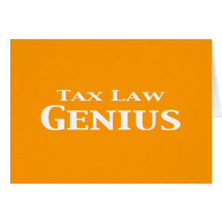 Tax Law Genius Gifts Cards
