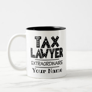 Tax Lawyer Personalized Two-Tone Coffee Mug