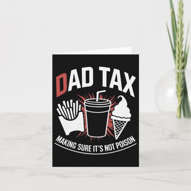 Tax Making Sure It's Not Poison 10  Card (Front)