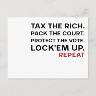 Tax Pack Protect Lock Holiday Postcard
