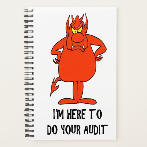 Tax Panner Funny IRS Joke Taxday Humor Devil Audit Planner