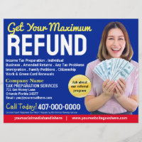 Tax Preparation (Preparer) Refund Flyer