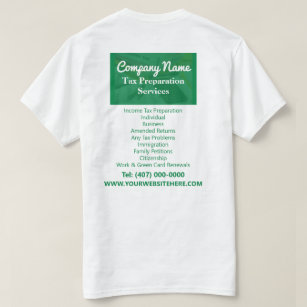 T shirt 2025 business taxes