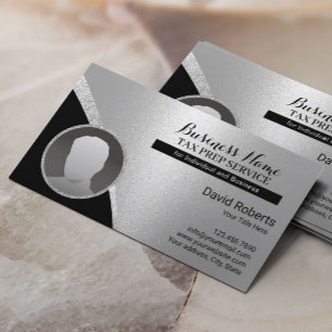 Tax Preparation Tax Return Accounting Photo Business Card