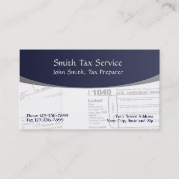 Tax Preparer Accountant Business Card by Business_Creations at Zazzle