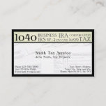 Tax Preparer Accountant Business Card at Zazzle