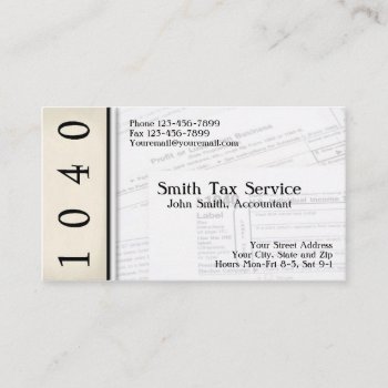 Tax Preparer Accountant Business Card by Business_Creations at Zazzle