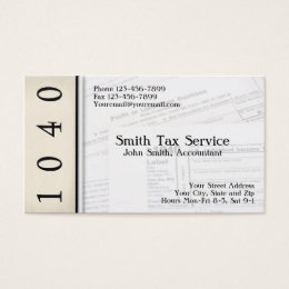 Tax Preparation Business Cards & Templates | Zazzle