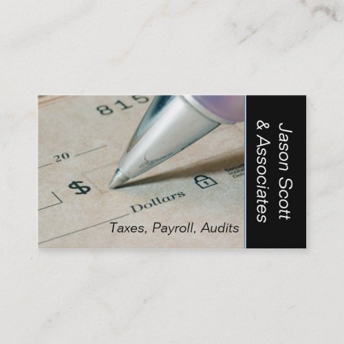 Tax Preparer  Accountant Business Card