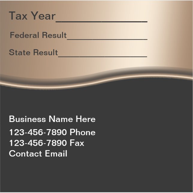 Tax Preparer Accountant Custom-Cut Vinyl Sticker (Front)
