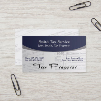 Tax Preparer Business Card