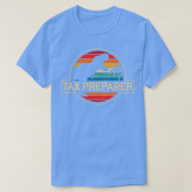 Tax Preparer Dinosaur T-Shirt (Design Front)
