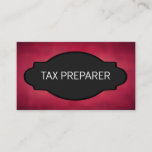 Tax Preparer Elegant Name Plate Business Card at Zazzle
