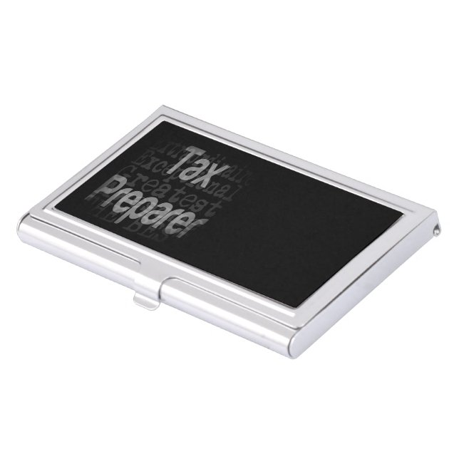 Tax Preparer Extraordinaire Business Card Case (Front)