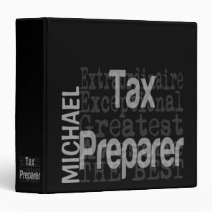 Tax Preparer Extraordinaire CUSTOM 3 Ring Binder