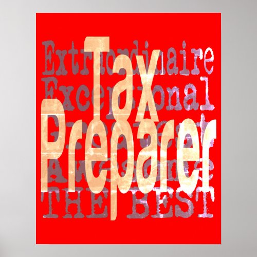 Tax Preparer Extraordinaire Poster
