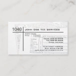 Tax Preparer Federal Tax Form Business Card at Zazzle