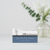 Tax Preparer Federal Tax Form Business Card (Standing Front)