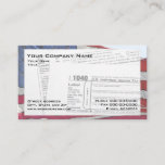 Tax Preparer Federal Tax Form Business Card at Zazzle