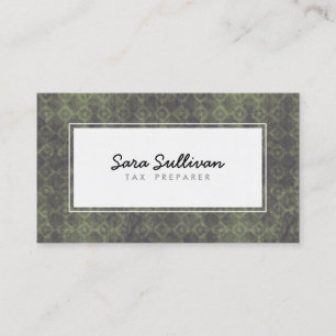 Tax Preparer Financial Services Dark Grunge Tiles Business Card