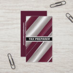 Tax Preparer Line Brilliance Business Card at Zazzle