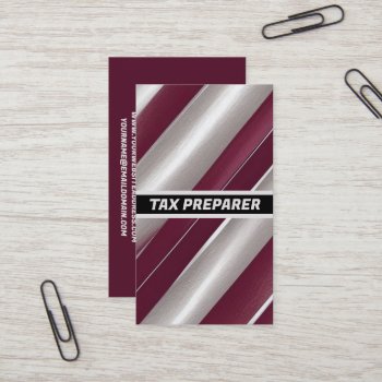 Tax Preparer Line Brilliance Business Card by businessCardsRUs at Zazzle