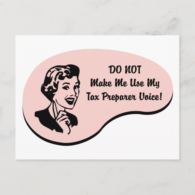 Tax Preparer Voice Postcard (Front)