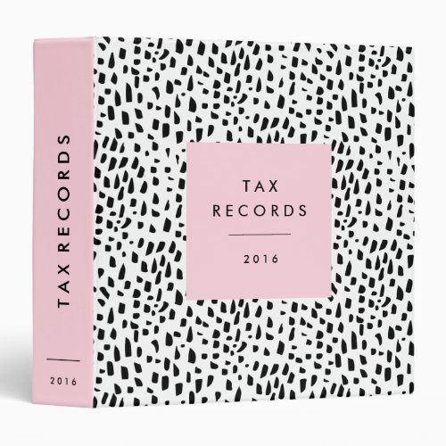 Tax Records 3 Ring Binder