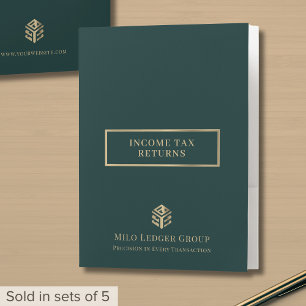 Tax Return Folders with Custom Logo