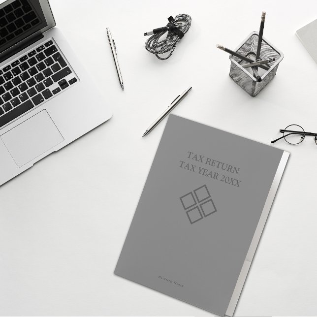 Tax Return, Grey Pocket Folder (Creator Uploaded)