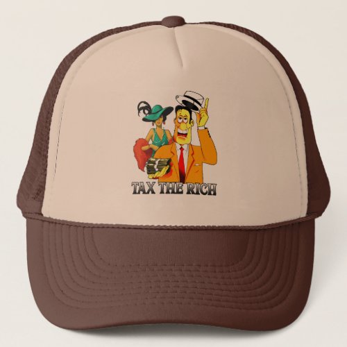tax rich trucker hat
