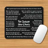Tax Season Humor Jokes Funny Accountant Mousepad