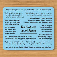 Tax Season Humor Jokes Funny Accountant Mousepad