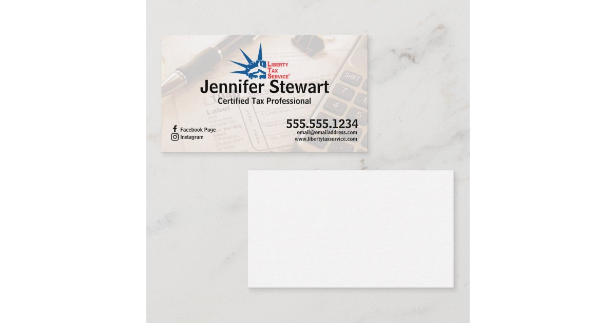 Tax Service Business Card Zazzle