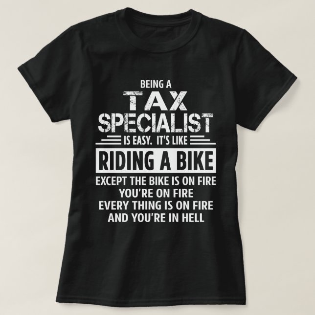 Tax Specialist T-Shirt (Design Front)