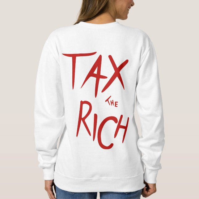 Tax the Rich AOC Met Sweatshirt (Back)