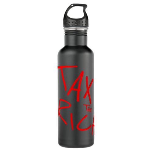 Tax The Rich AOC Red  Stainless Steel Water Bottle